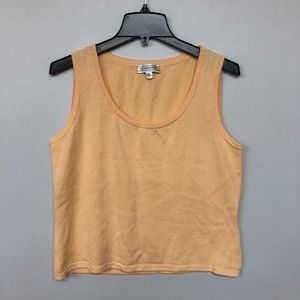 St. John Sport Women Sleeveless Knit Top Blouse Size Medium Made in USA M080 -17